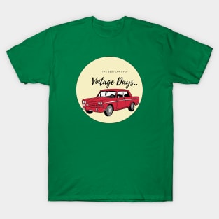 Vintage Days Illustration T-Shirt